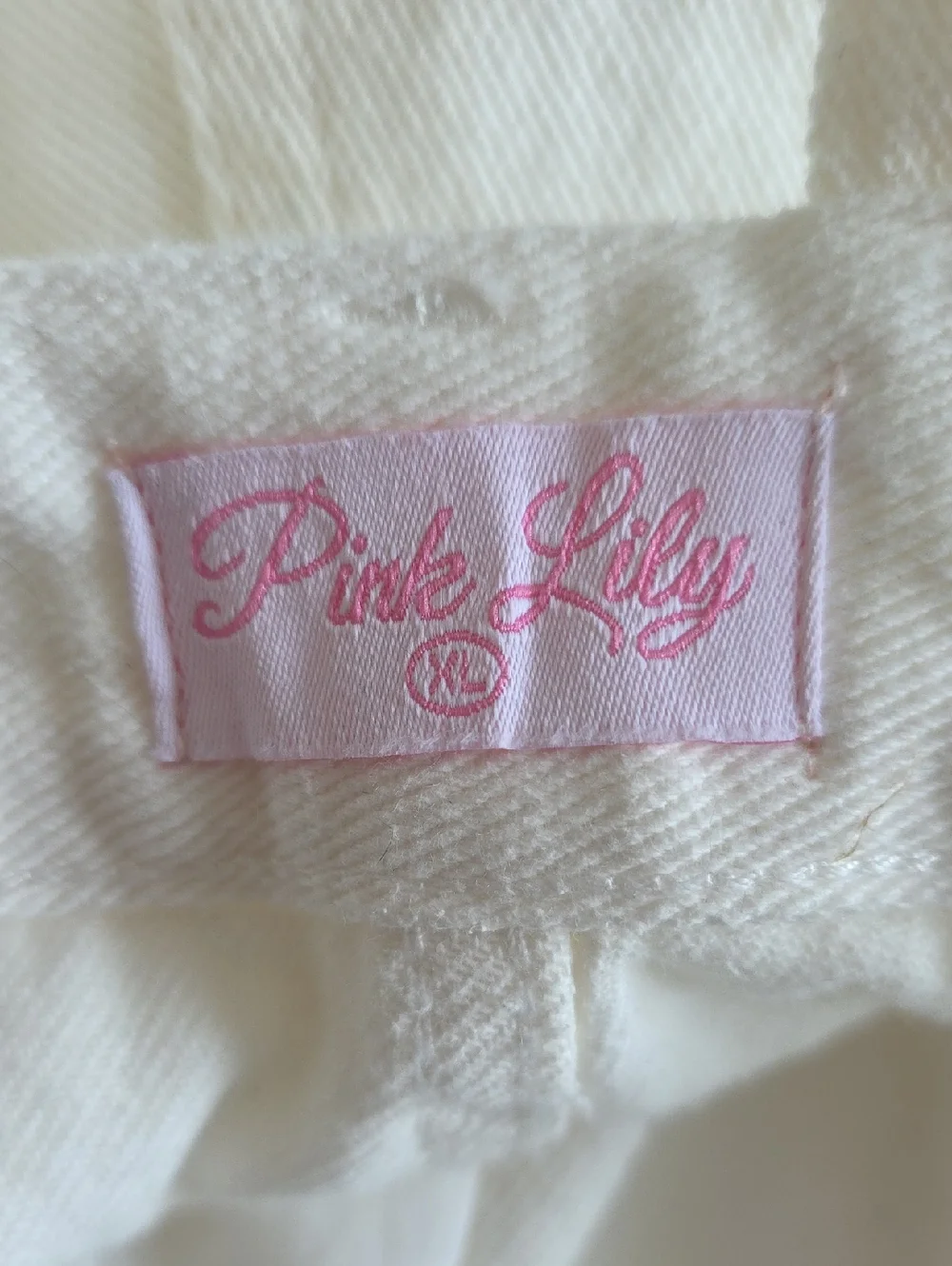 Pink Lilly Overall Shorts Raw Hem Size XL
